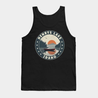 Henrys Lake Idaho Sunset Tank Top